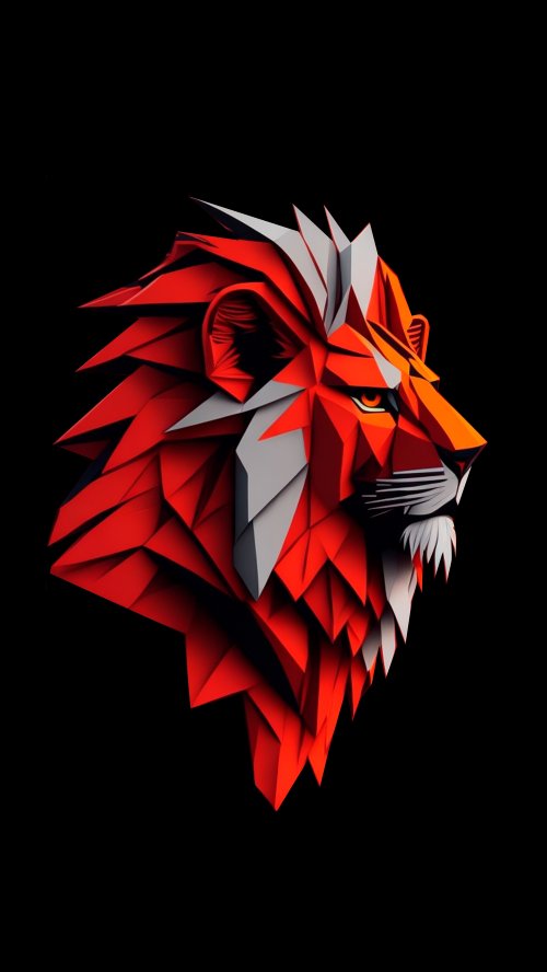 Geometric Red Lion Art - Related Ghetto Wallpapers wallpaper