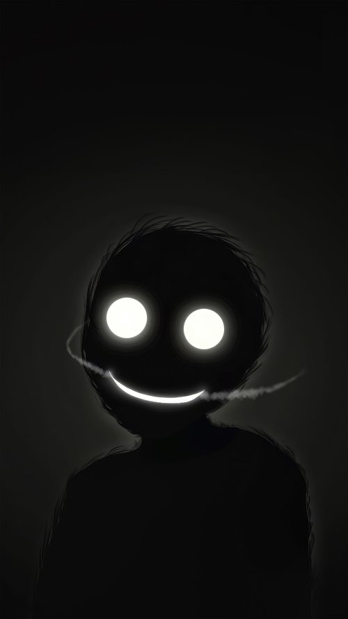 Glowing Shadow Smile Wallpaper - Related Ghetto Wallpapers wallpaper