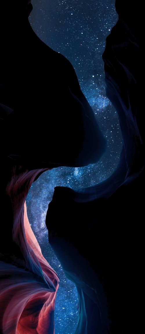 Starry Canyon Night Sky
