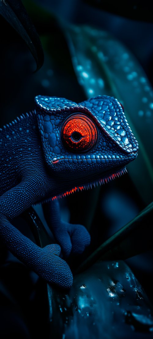 Chameleon Eye Close-up - Related Darkify wallpaper