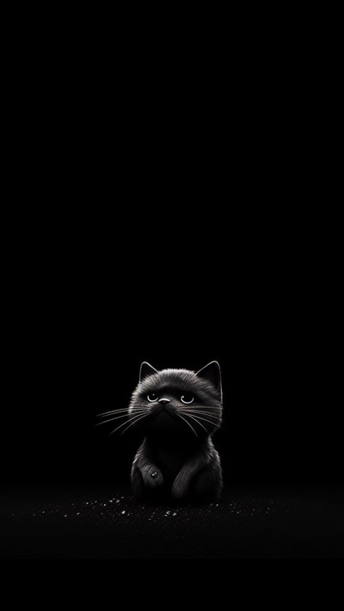 Cute Black Kitten - cat Wallpaper