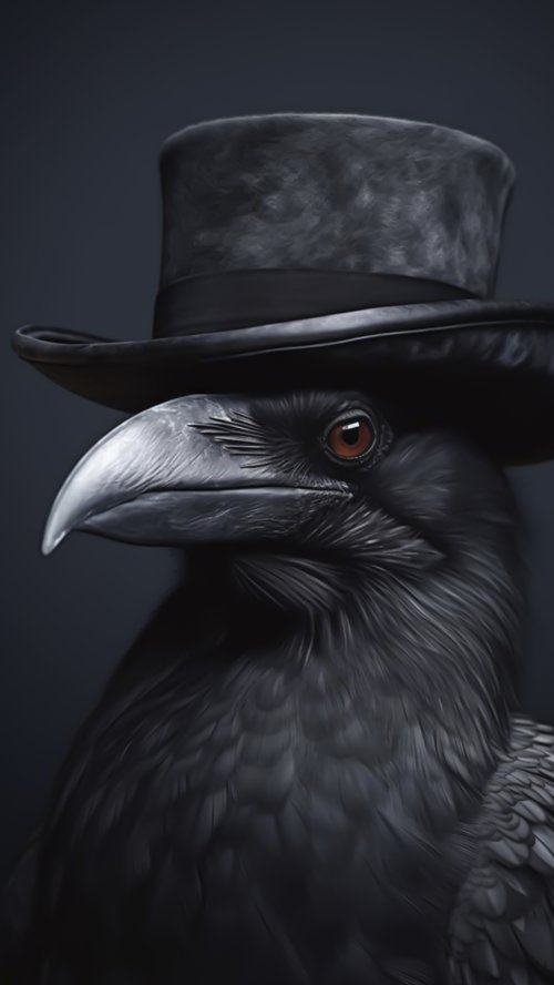 Dapper Raven Portrait - Related Ghetto Wallpapers wallpaper