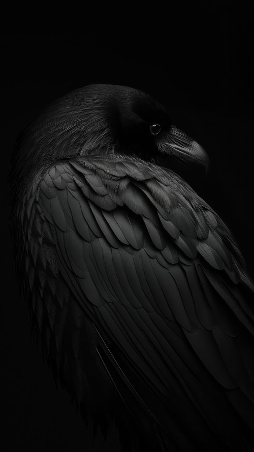 Dark Raven Portrait - Related Ghetto Wallpapers wallpaper