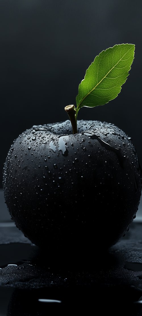 Dark Water Droplet Apple - Related Ghetto Wallpapers wallpaper