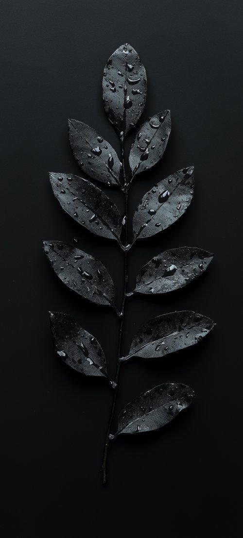 Dark Water Droplet Leaves - Related Ghetto Wallpapers wallpaper