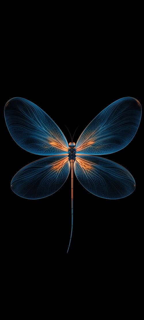 Glowing Dragonfly Silhouette - Related Ghetto Wallpapers wallpaper
