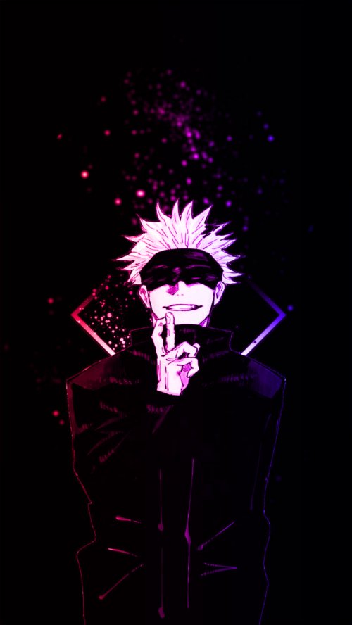 Gojo Satoru Neon Art - Related Ghetto Wallpapers wallpaper