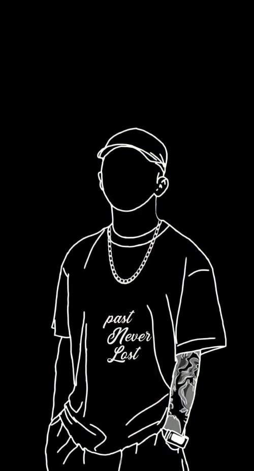 Minimalist Hip-Hop Portrait - Related Ghetto Wallpapers wallpaper