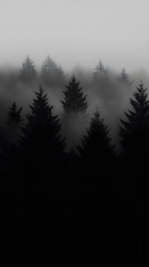 Misty Pine Forest - Related Ghetto Wallpapers wallpaper