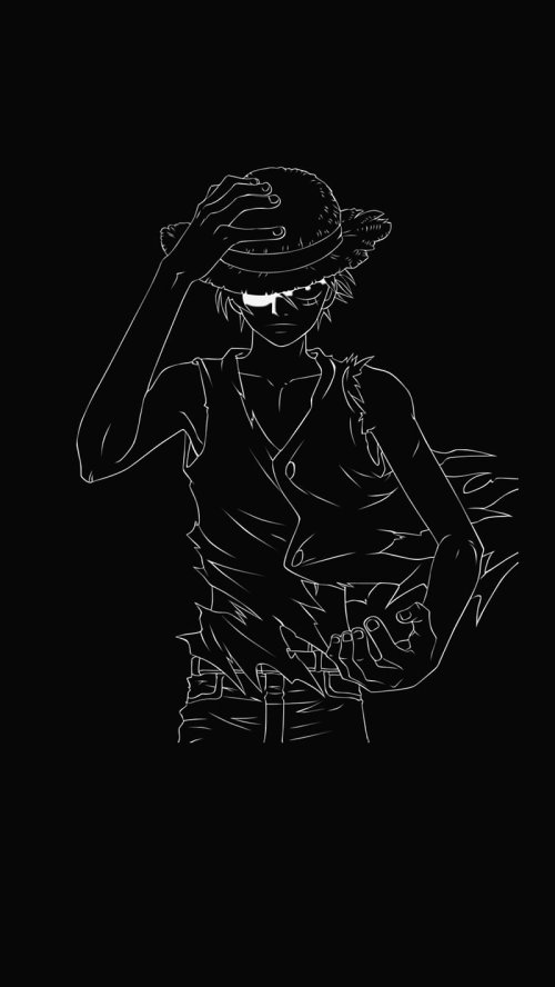 Monkey D. Luffy Outline - Related Ghetto Wallpapers wallpaper
