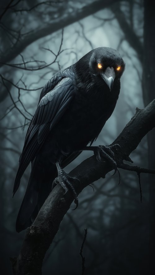 Mysterious Raven Perched - Related Ghetto Wallpapers wallpaper