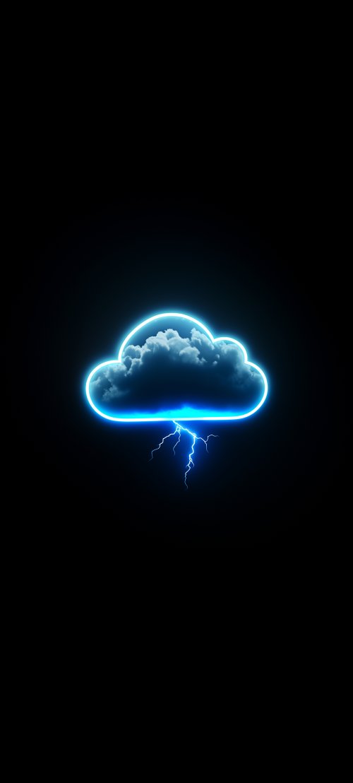 Neon Cloud Lightning - Related StockWalls wallpaper