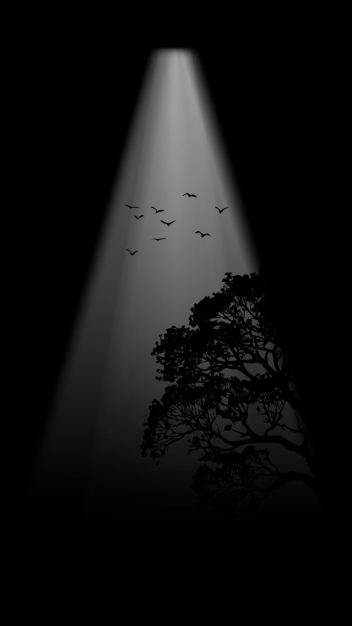 Spotlight Tree and Birds - Related Ghetto Wallpapers wallpaper