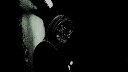 Glowing Neon Purge Mask - mask Wallpaper