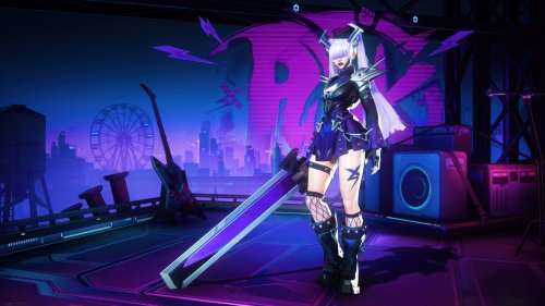Cyberpunk Warrior Cityscape - Related Dope Wallpapers wallpaper