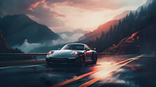Porsche Mountain Road