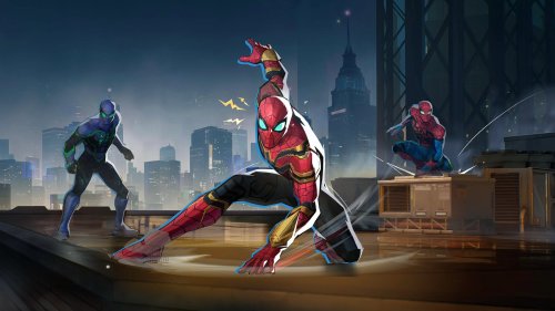 Spider-Verse Rooftop Action