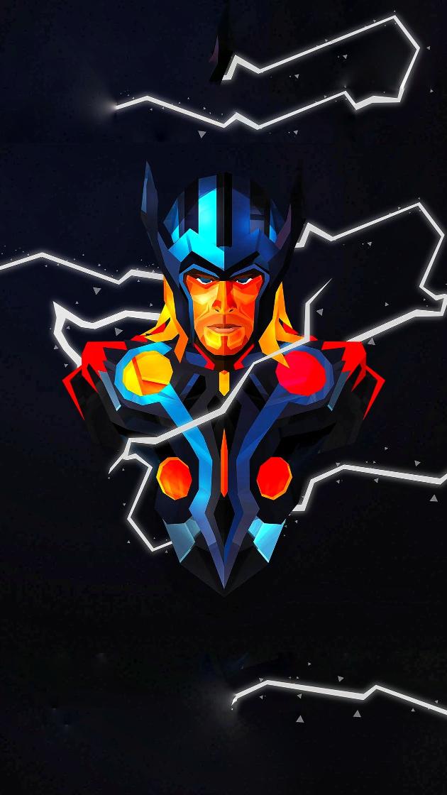 Geometric Thor Wallpaper