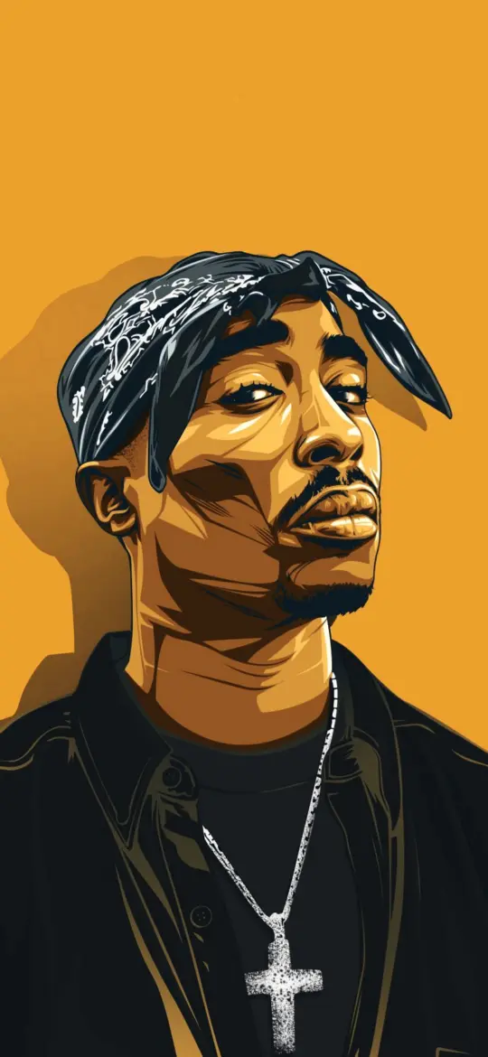 2Pac Vector Portrait - Related Dope Wallpapers wallpaper