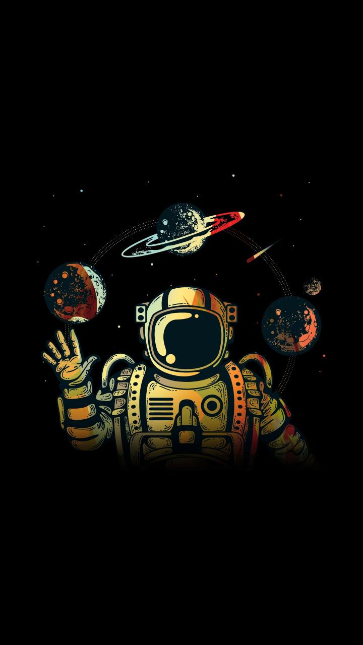 Cosmic Astronaut Wallpaper - Related Dark Wallpapers wallpaper