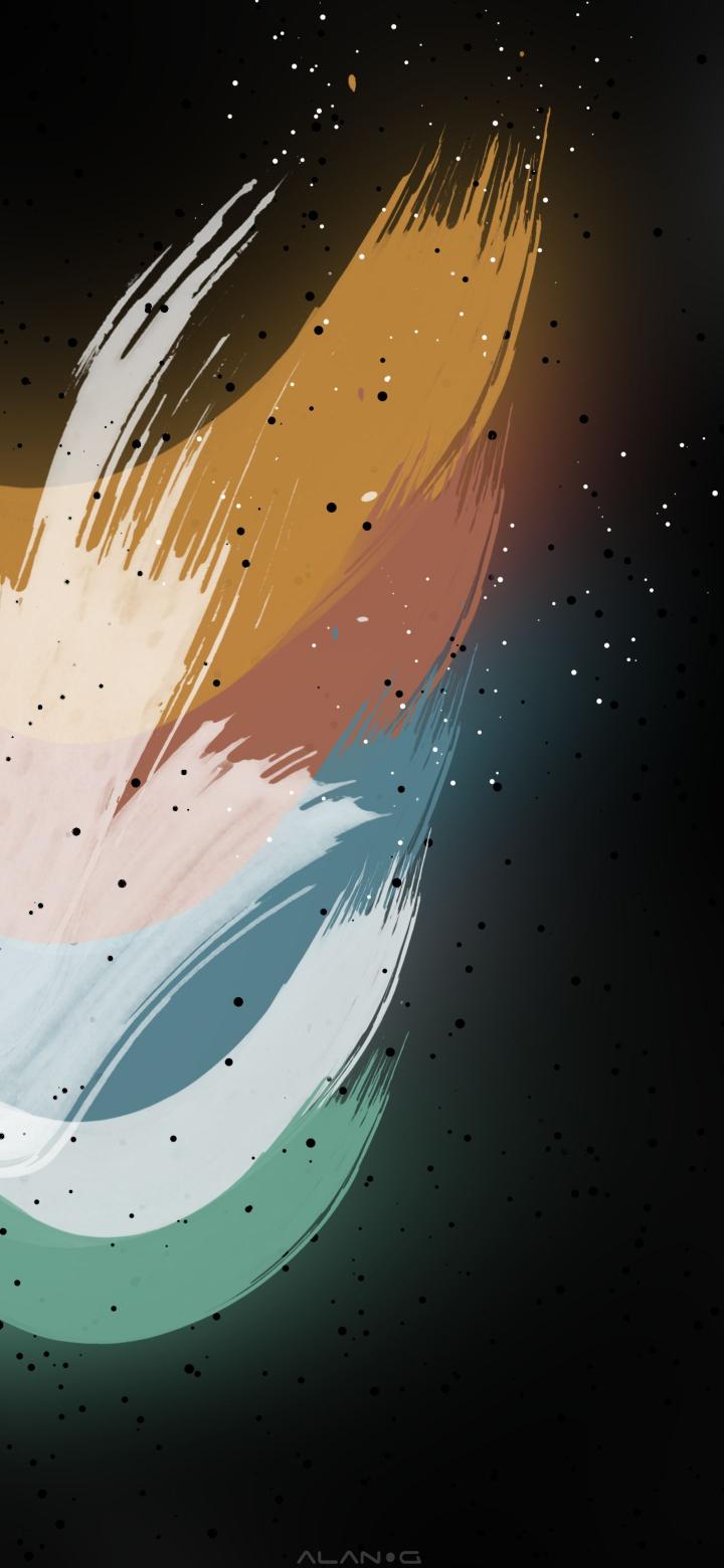 Abstract Brushstroke Galaxy - Related 4K Wallpapers wallpaper