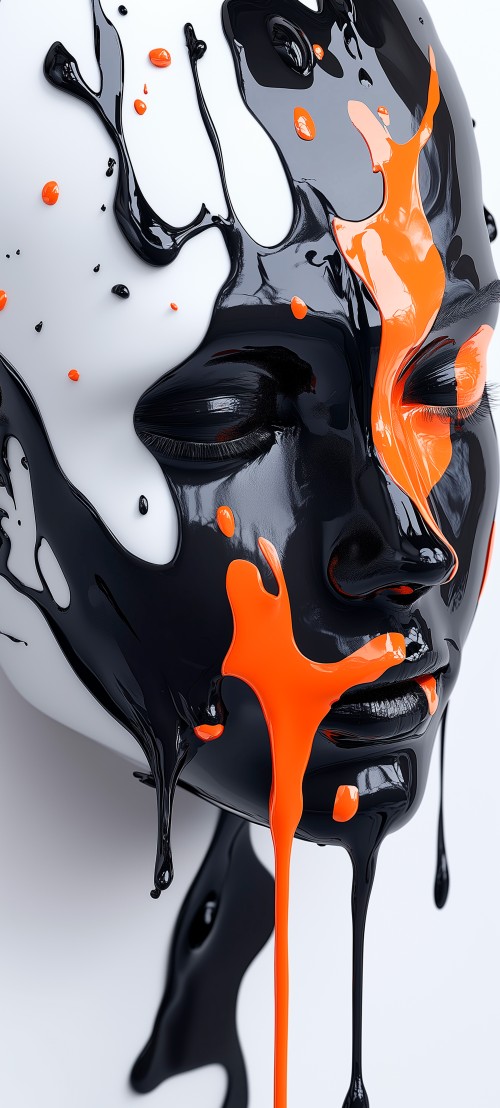 Abstract Paint Face - Related 4K Wallpapers wallpaper