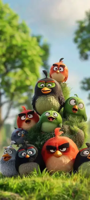 Angry Birds Group Photo