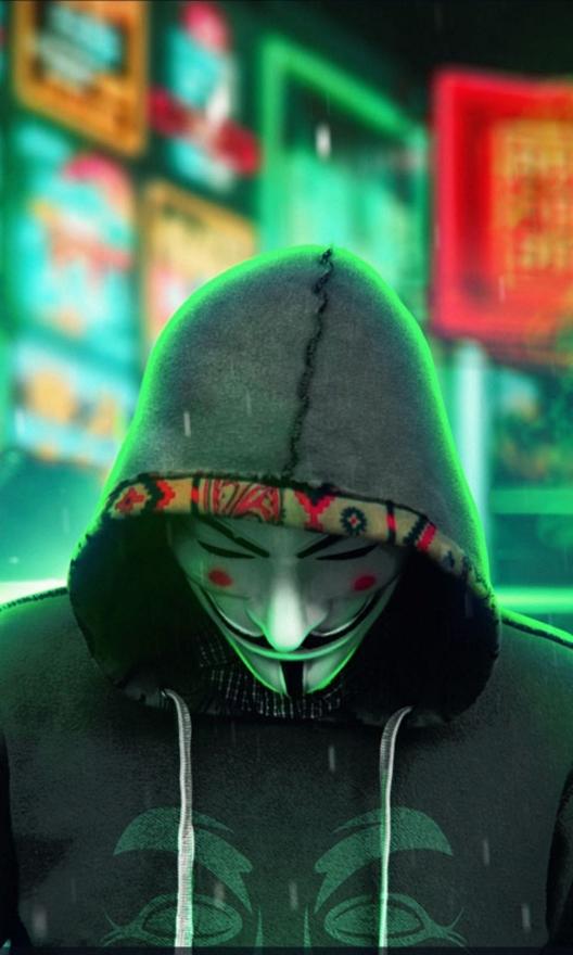 Anonymous Mask Green