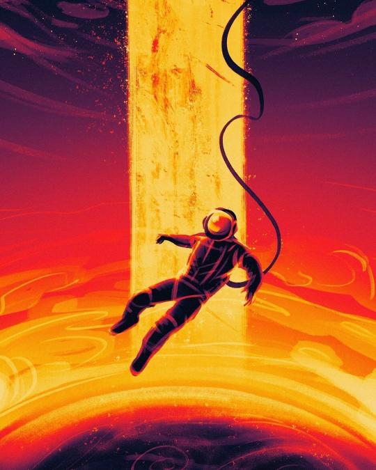 Astronaut Falling into Light