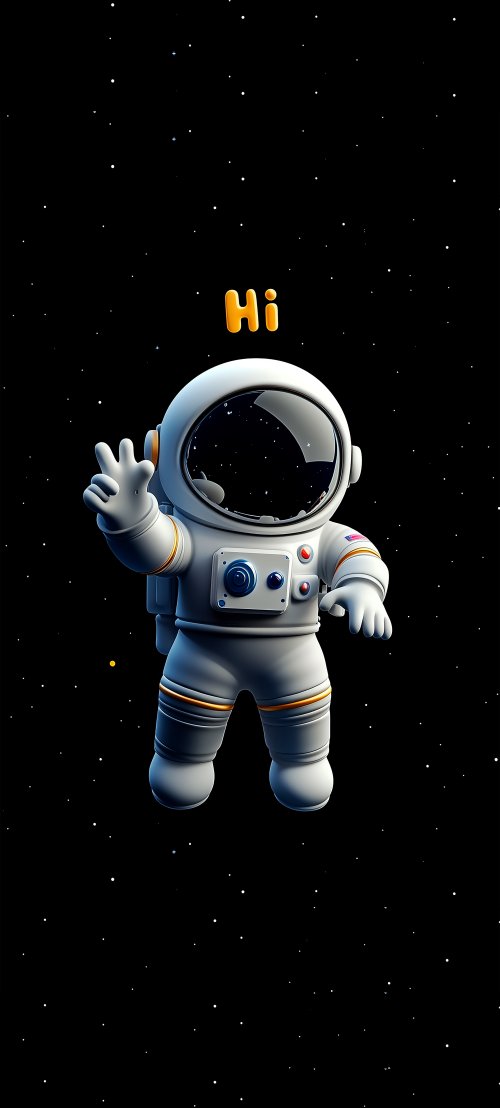 Astronaut 'Hi' in Space - Related Dope Wallpapers wallpaper
