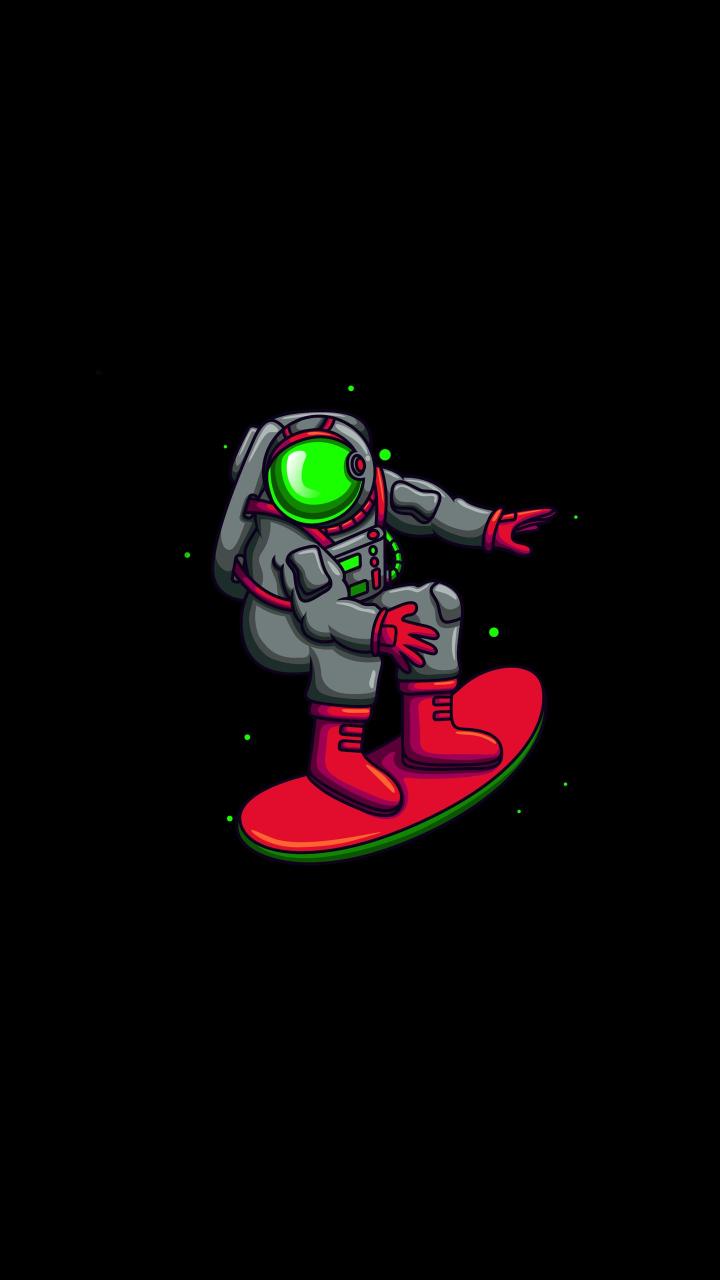 Astronaut Space Surfing