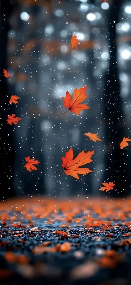 Autumn Leaves Falling - Related Ghetto Wallpapers wallpaper