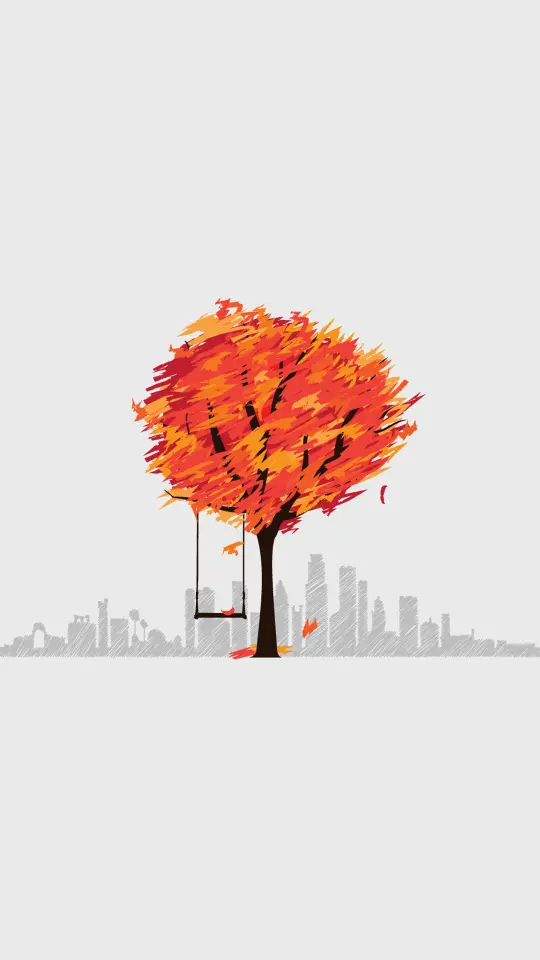 Autumn Tree Cityscape - Related Dope Wallpapers wallpaper