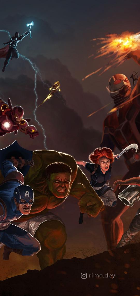 Avengers Team Assemble Artwork
