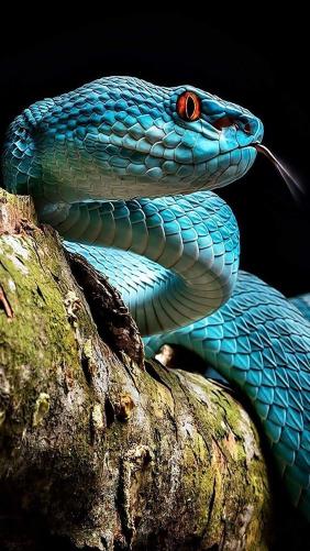 Azure Viper Portrait