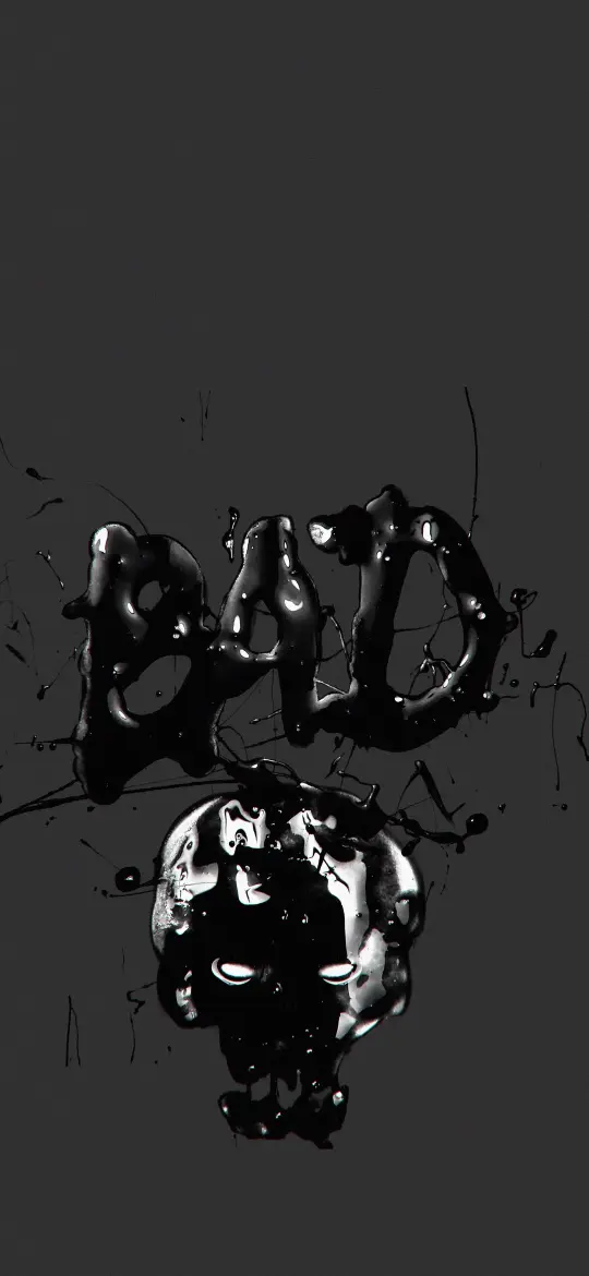 Black Liquid Skull - Related Dope Wallpapers wallpaper