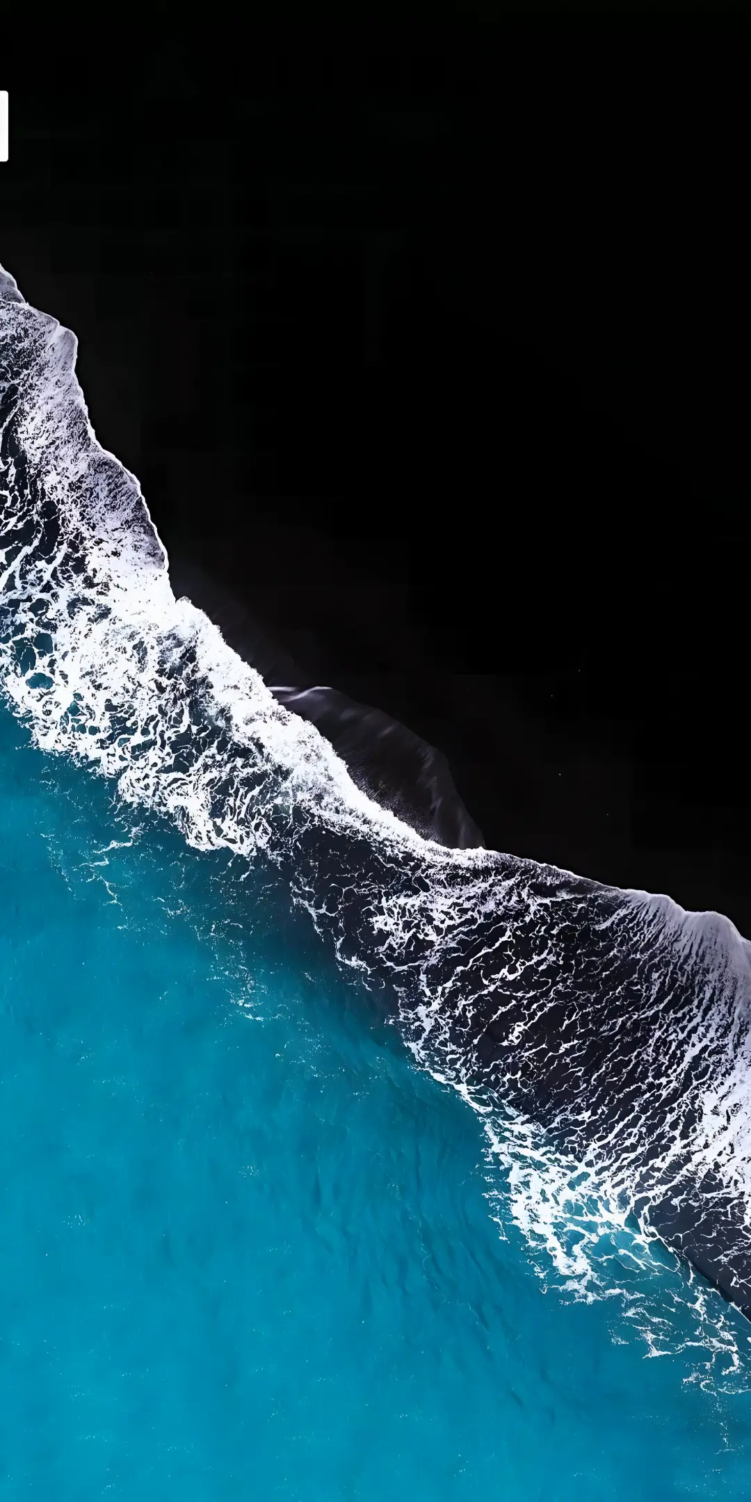 Black Sand Beach Waves - beach Wallpaper