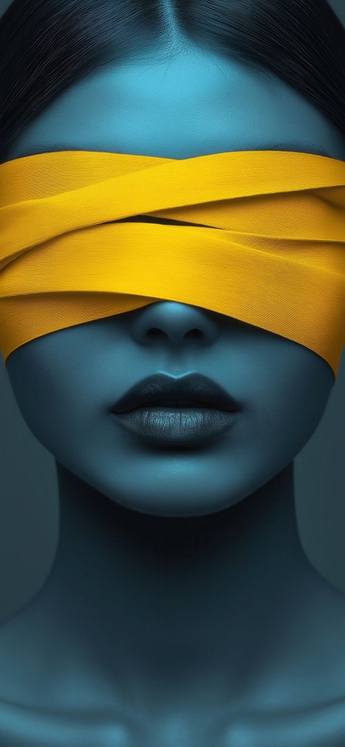 Blindfolded Woman Portrait - Related Ghetto Wallpapers wallpaper
