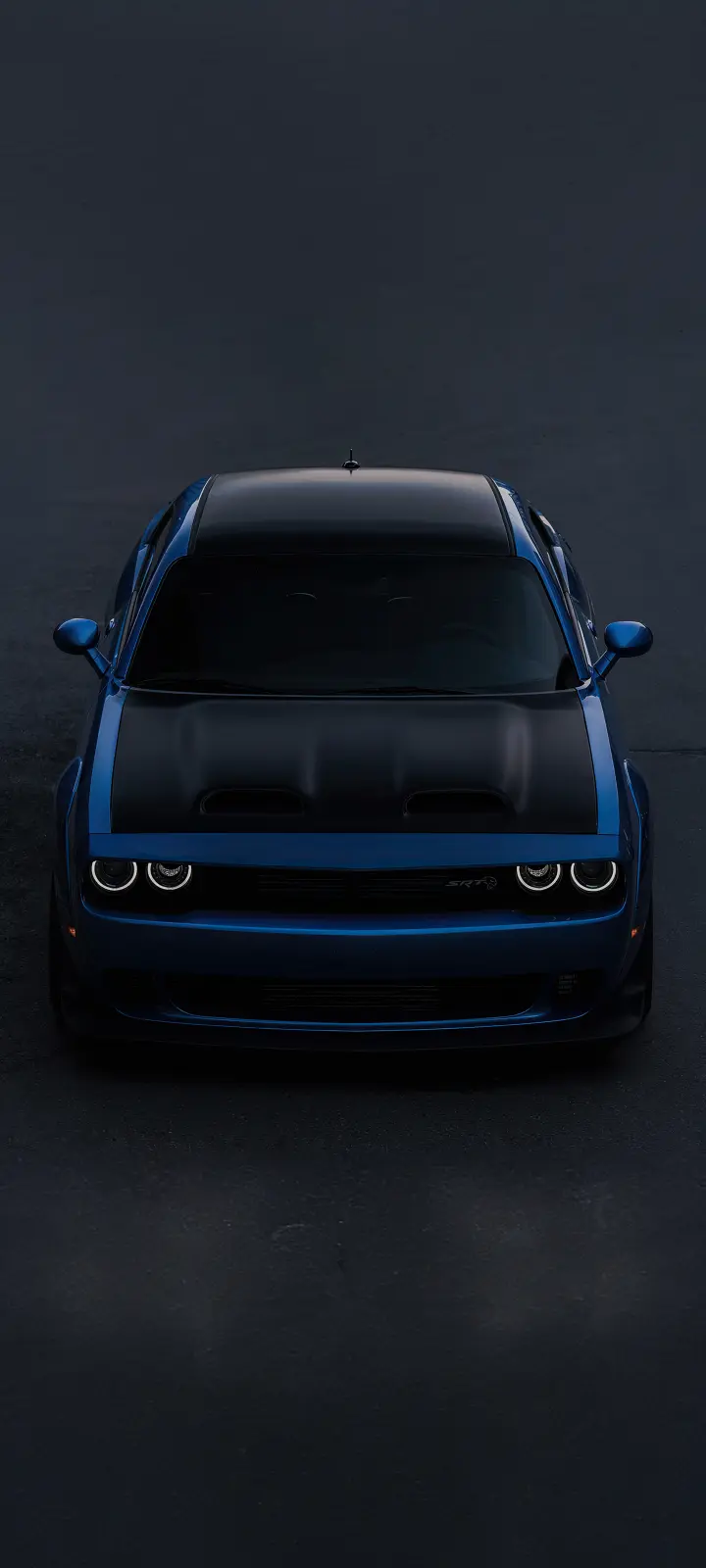 Blue Dodge Challenger SRT