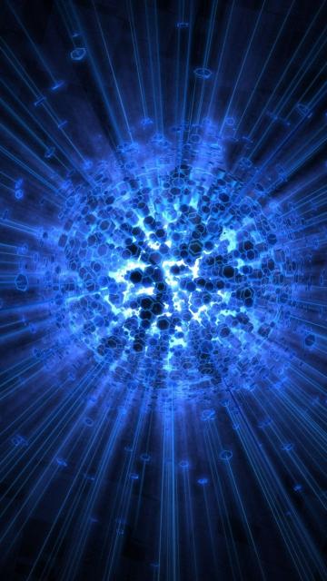 Blue Energy Core Burst - Related Dope Wallpapers wallpaper