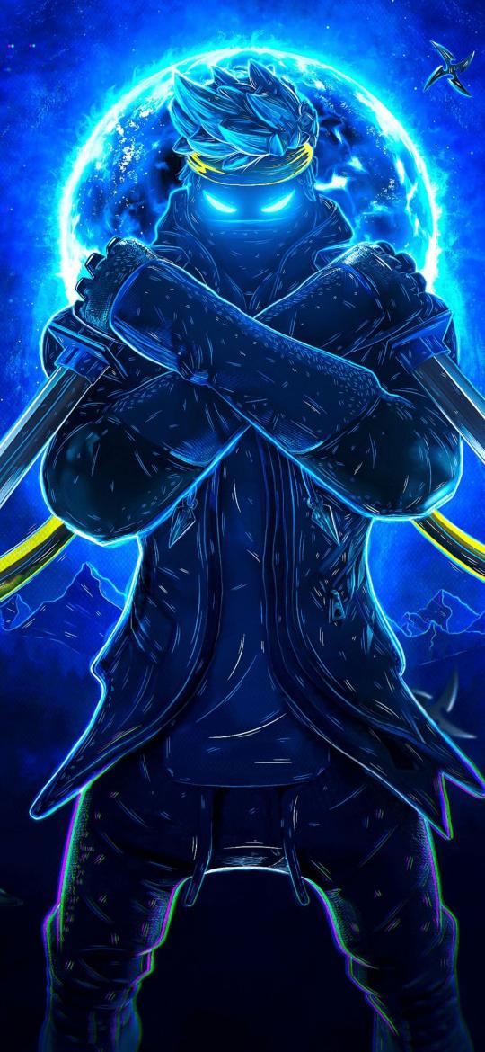 Blue Ninja Warrior - Related Dope Wallpapers wallpaper