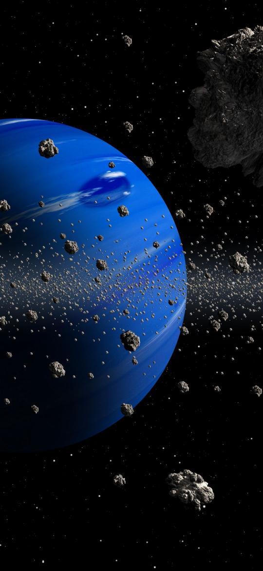 Blue Planet and Asteroids - Related Ghetto Wallpapers wallpaper
