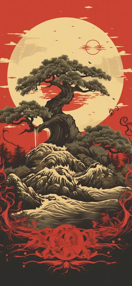 Bonsai Tree Serenity - Related Dope Wallpapers wallpaper