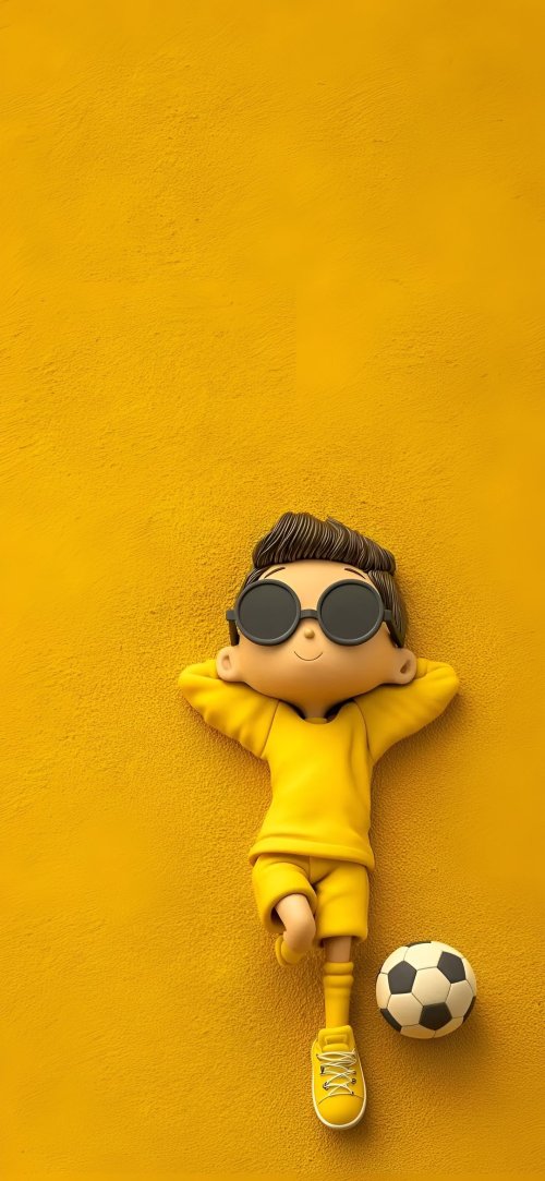 Boy with Soccer Ball - dope Wallpaper