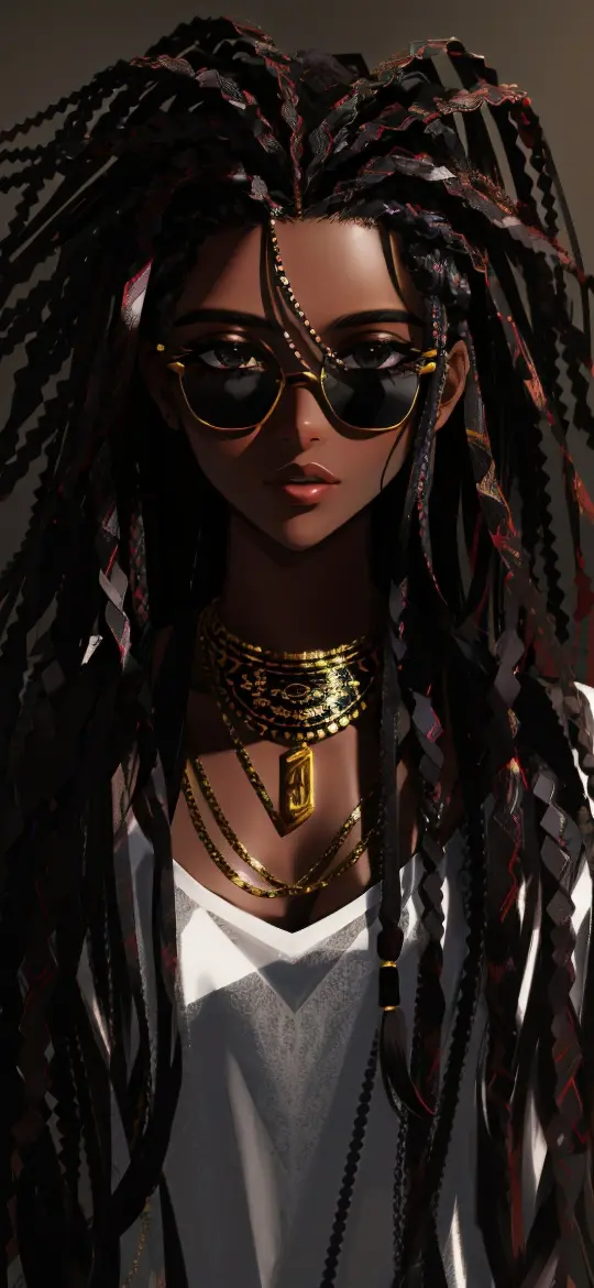 Braided Beauty with Shades