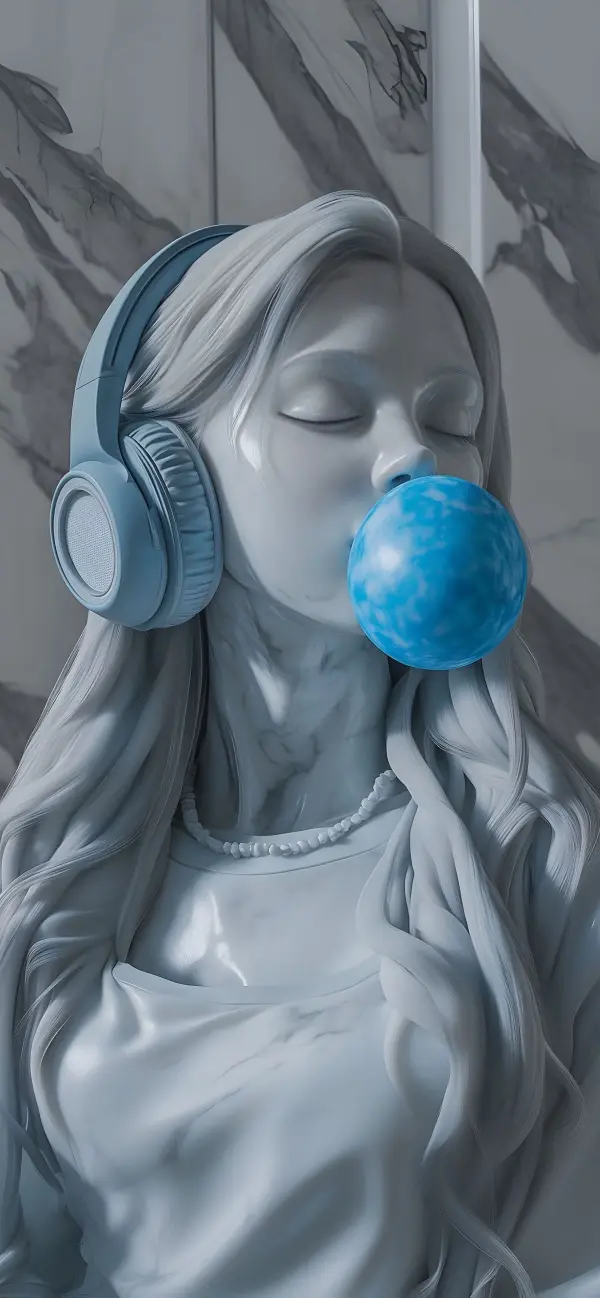 Bubblegum Serenity Sculpture