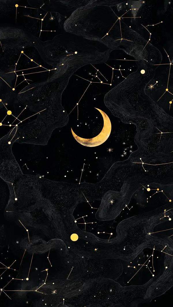 Celestial Moon Constellation - Related Dope Wallpapers wallpaper