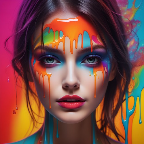 Chromatic Drip Portrait - Related Ghetto Wallpapers wallpaper