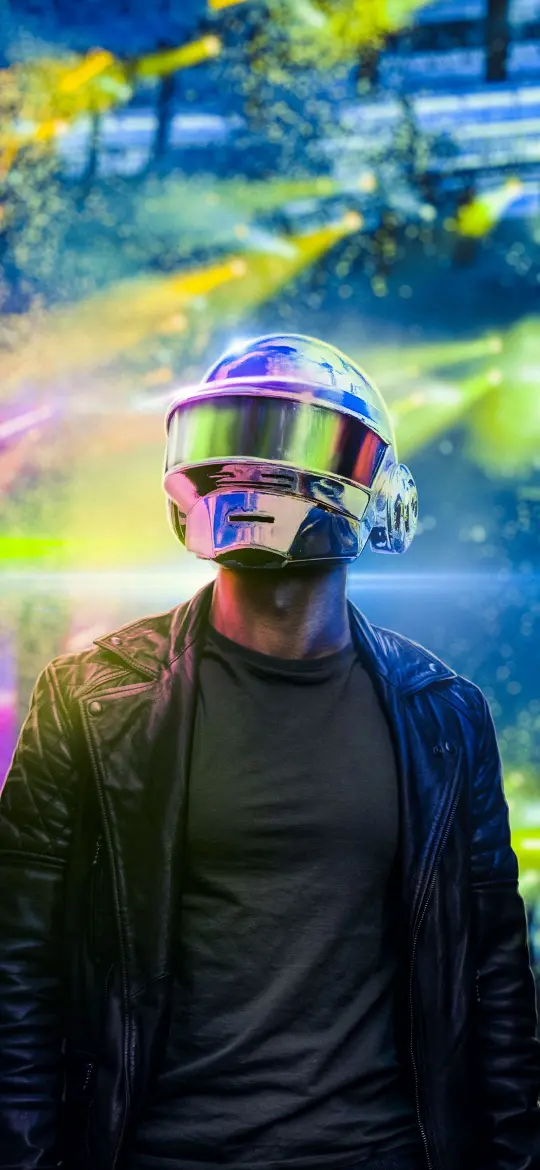 Chrome Helmet Cyberpunk - Cyberpunk Wallpaper