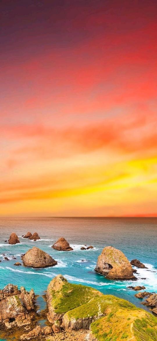 Coastal Sunset Rocks - Related Dope Wallpapers wallpaper